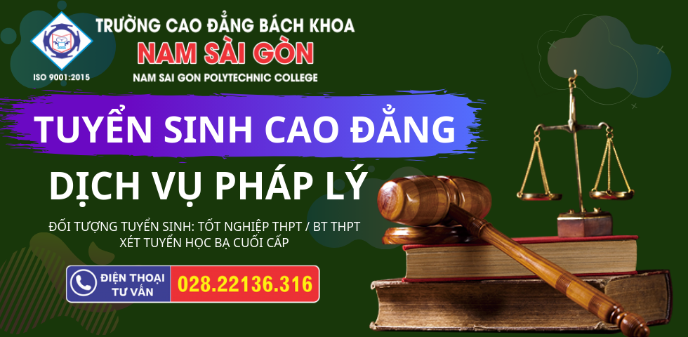 Tuyển Sinh Cao đẳng Dich Vụ Pháp Lý