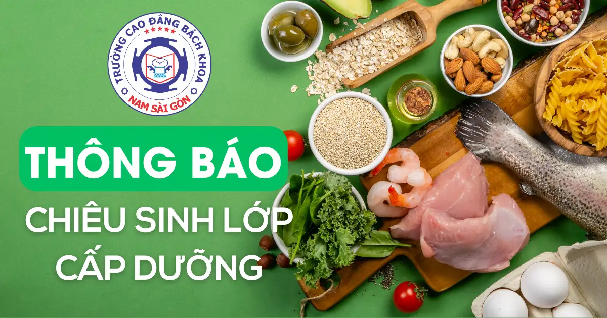 Thông báo chiêu sinh lớp Cấp dưỡng đợt 1 năm học 2023-2024