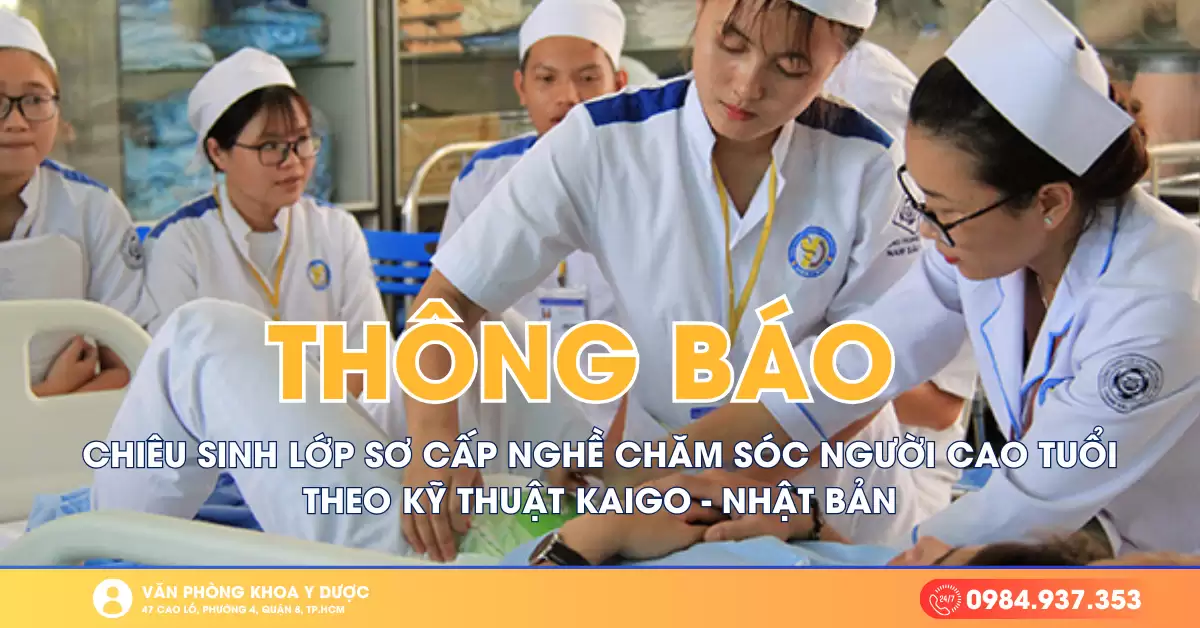 Thông báo chiêu sinh lớp Chăm sóc người cao tuổi (theo kỹ thuật Kaigo – Nhật Bản) năm 2024