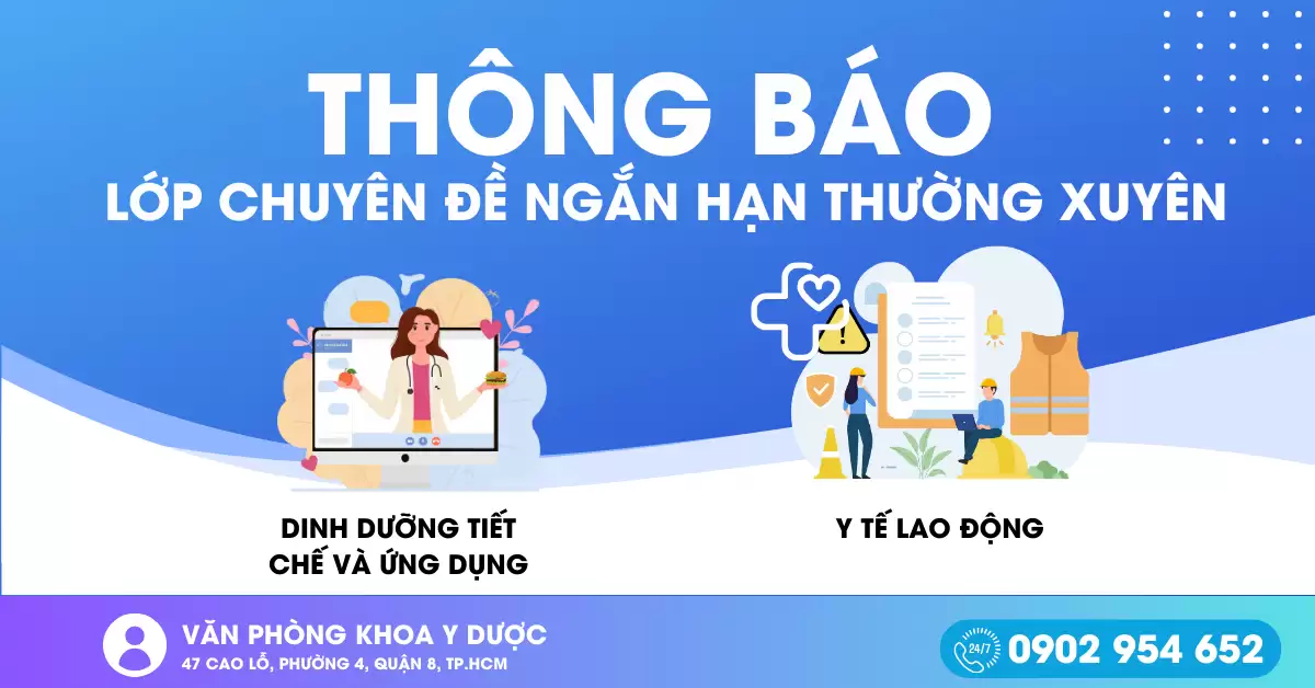 Thông báo chiêu sinh lớp ngắn hạn thường xuyên khoa Y dược